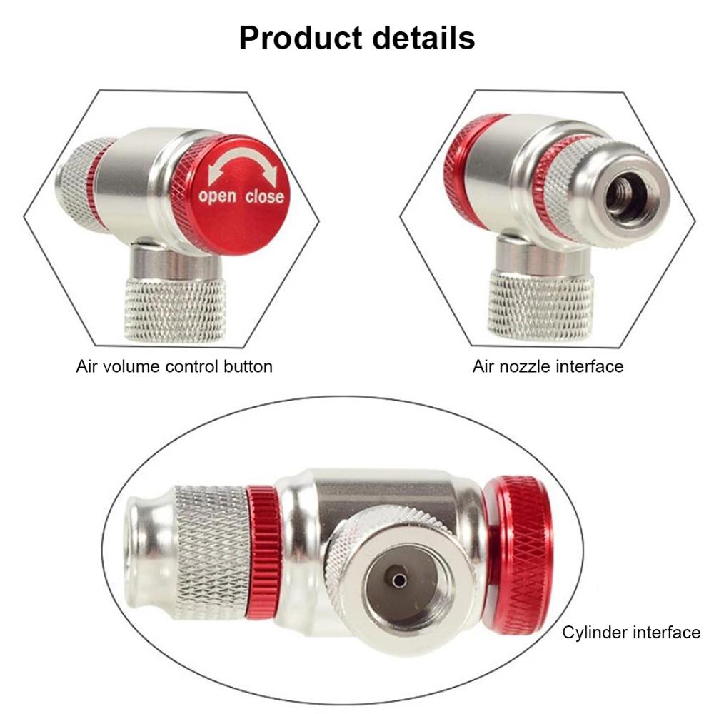Accessories Bike Pump Bicycle Accessories Fast Inflator CO2 Cylinder Pump Gas Nozzle Head Adapter