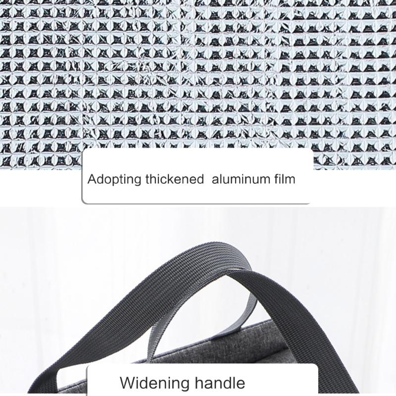 Многофункциональная сумка для мамы для приготовления еды, просторная сумка для хранения детского питания, на молнии, с термоизолированным ланч-боксом и боковыми карманами