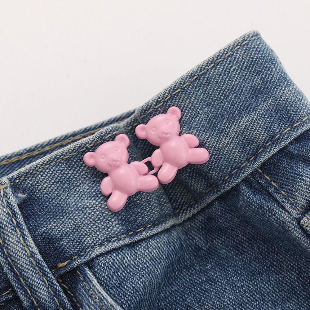 Button Clasps Jean Fit Tighten Buckles Colorful Jean Buttons for Loose Jeans  Waist Accessories