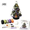 DIY Holiday Tree Materials Halloween Crochet Kit, Black Cat Pumpkin Witch Creative Gift for Crafters Hat Ghost Crafting Kit Home Decor, Handmade Craft