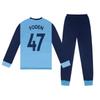 Manchester City FC Boys Phil Foden 47 Long Pyjama Set
