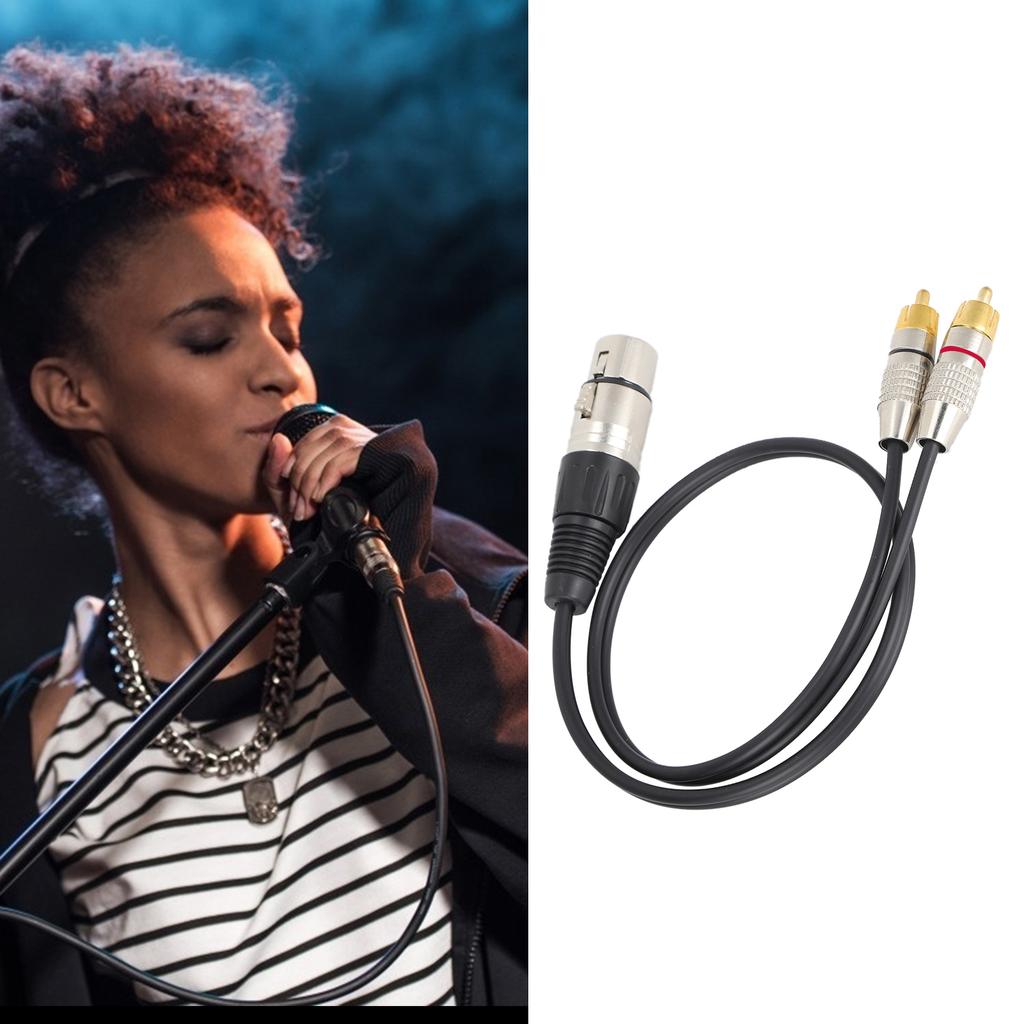 Разветвитель 1 XLR гнездо на 2 XLR штекера Кабель для домашнего кинотеатра и профессионального оборудования