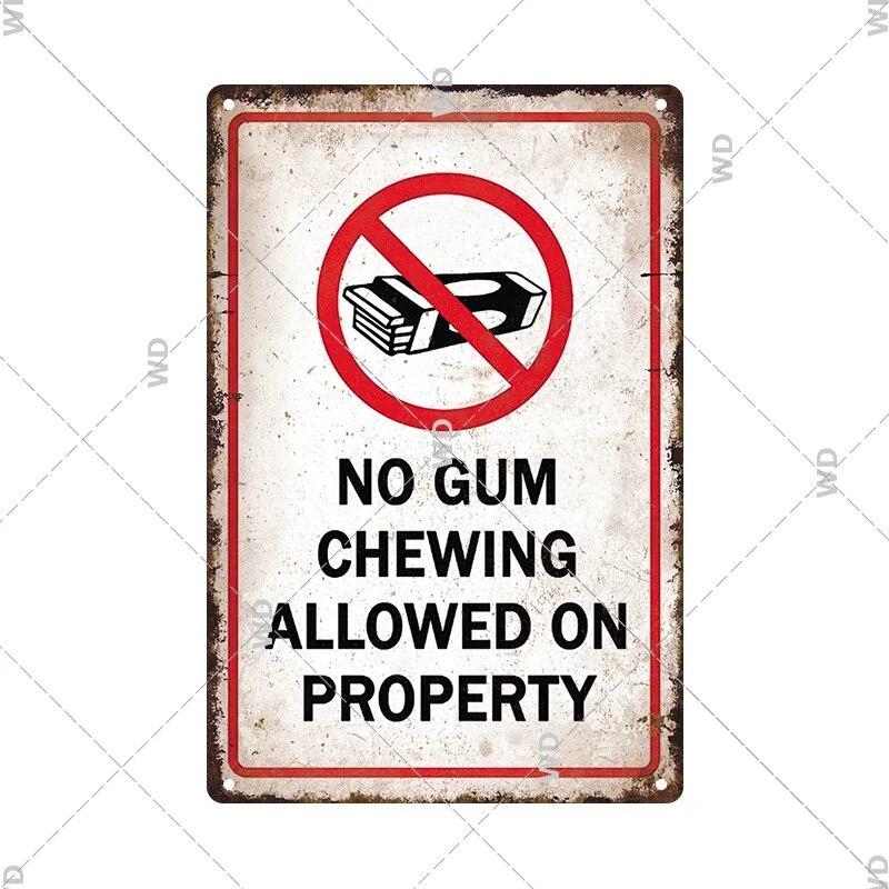 Tin Sign No Parking Slow Down Caution Warning Do Not Pass Metal Vintage Plaque Retro Metal Plate Traffic Yard Street Wall Decor