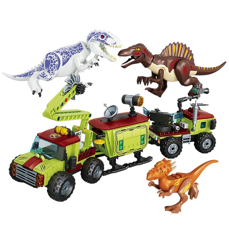 Jurassic Dinosaurs World Animal Park Dinosaur Figures Building Brick DIY Handmade City Dino Robot Dinosaurios Toys Birthday Gift