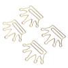 100Pcs Crown Shaped Paper Clips Iron Decorative Paperclips with Box for Books Notebooks Clipboards 