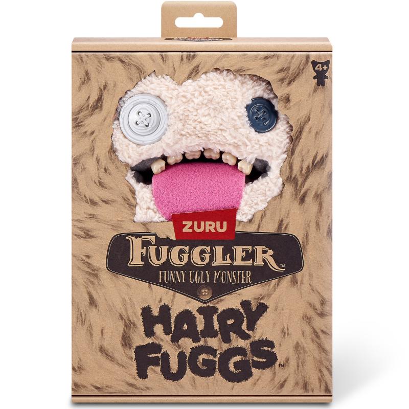 Jucarie plus Fuggler Plush Toy - Oogah Boogah Grey 22cm Creepy Cute Collectible Monster Doll for Kids Adults Stress Relief