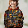 Kids Clothes Boys Hoodies Long Sleeve 3D Christmas Print Festive Atmosphere Girls Clothes Kids Spring Fall Tops Boys Clothing