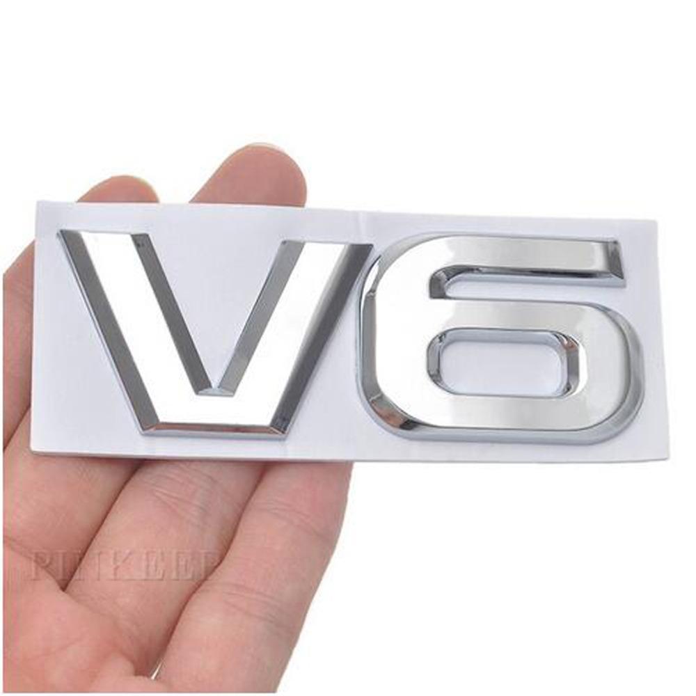 DSYCAR 1 шт. модный 3D металлический V6 дисплей двигателя автомобиля наклейка эмблема значок для автомобилей декоративные аксессуары