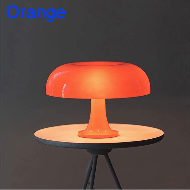 Simple Style Mushroom Table Lamp Ornament Light with 5PCS of E14 LED Tricolored Bulb USB AU EU UK US Plug for Livingroom&Bedside