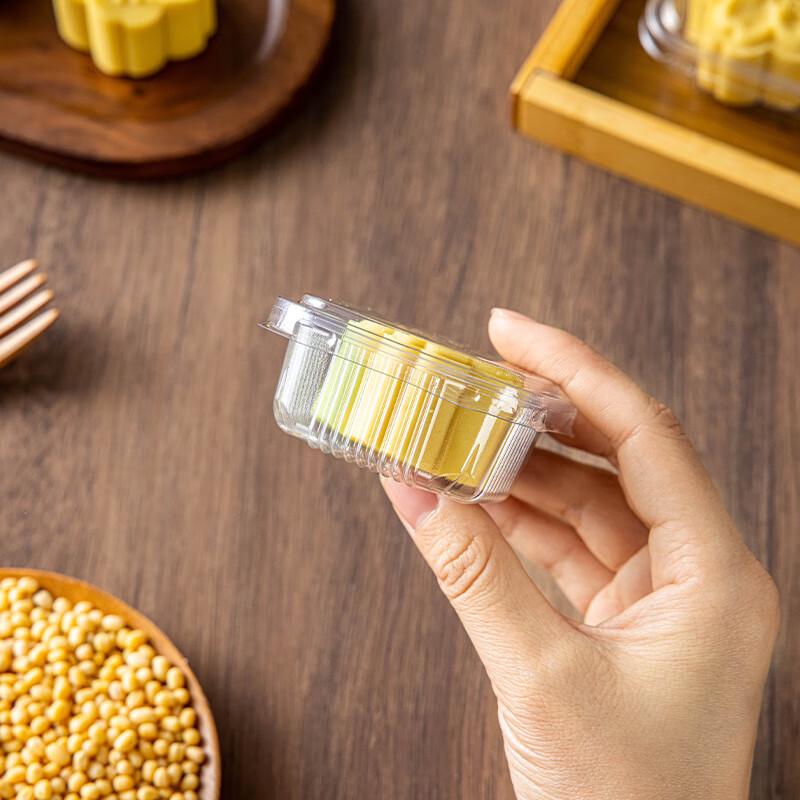 Transparent Flat-Lid Pastry Packaging Box