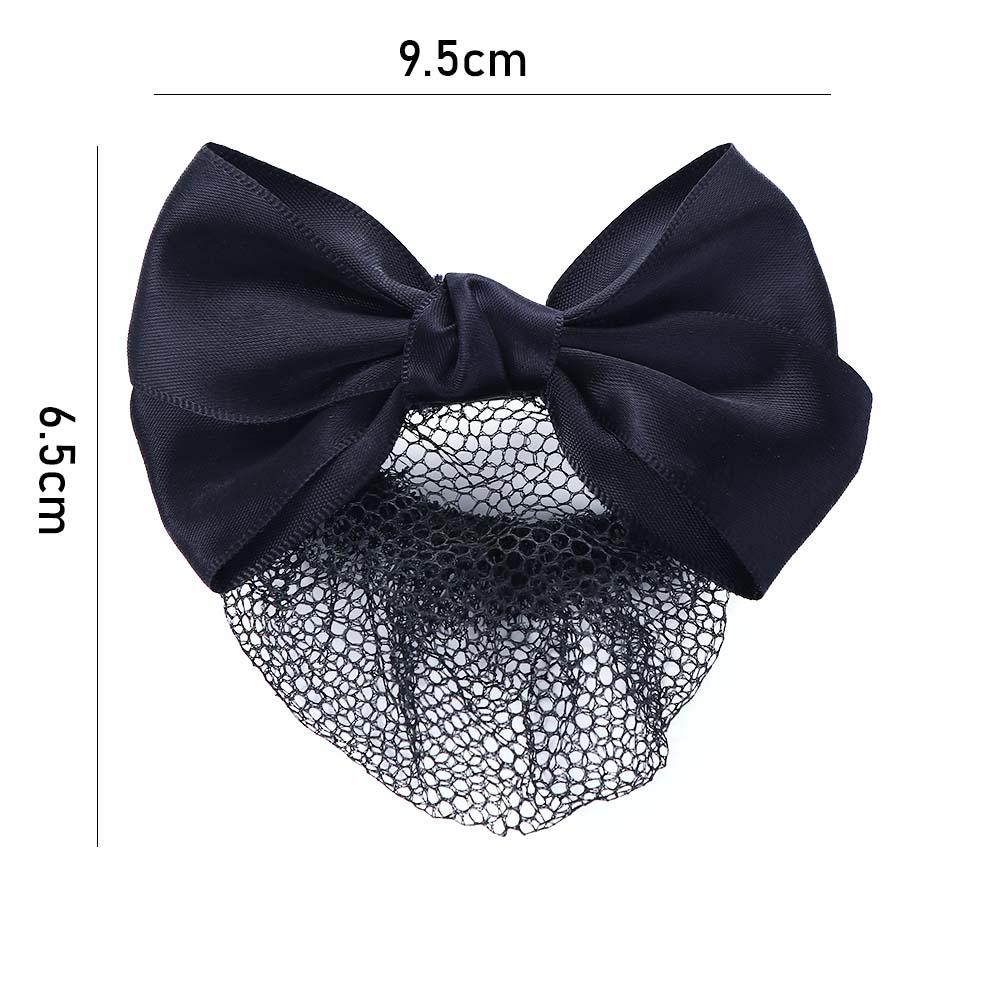 Headwear Bow Hotel Korean Bun Snood Ponytail Clip Hairgrips Cover Net Women Spring Clips