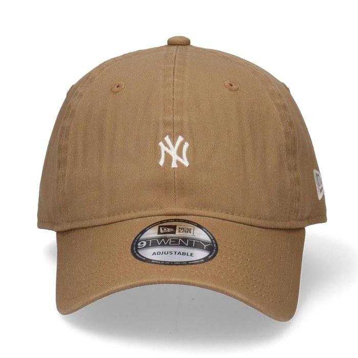 [New Era] 9TWENTY Mini Logo New York Yankees Cap (Khaki) 57.0-60.5 cm