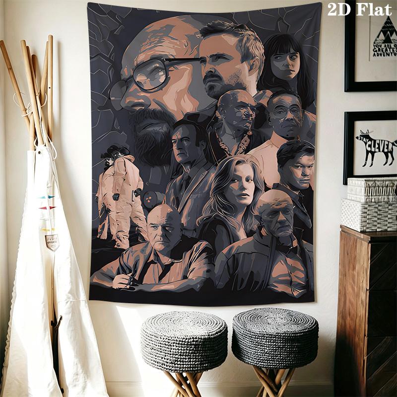 Bad Visual Symphony Tapestry Fashion Print Background Cloth Wall Decoration Atmospheric Background Cloth Background Wall Hanging Cloth