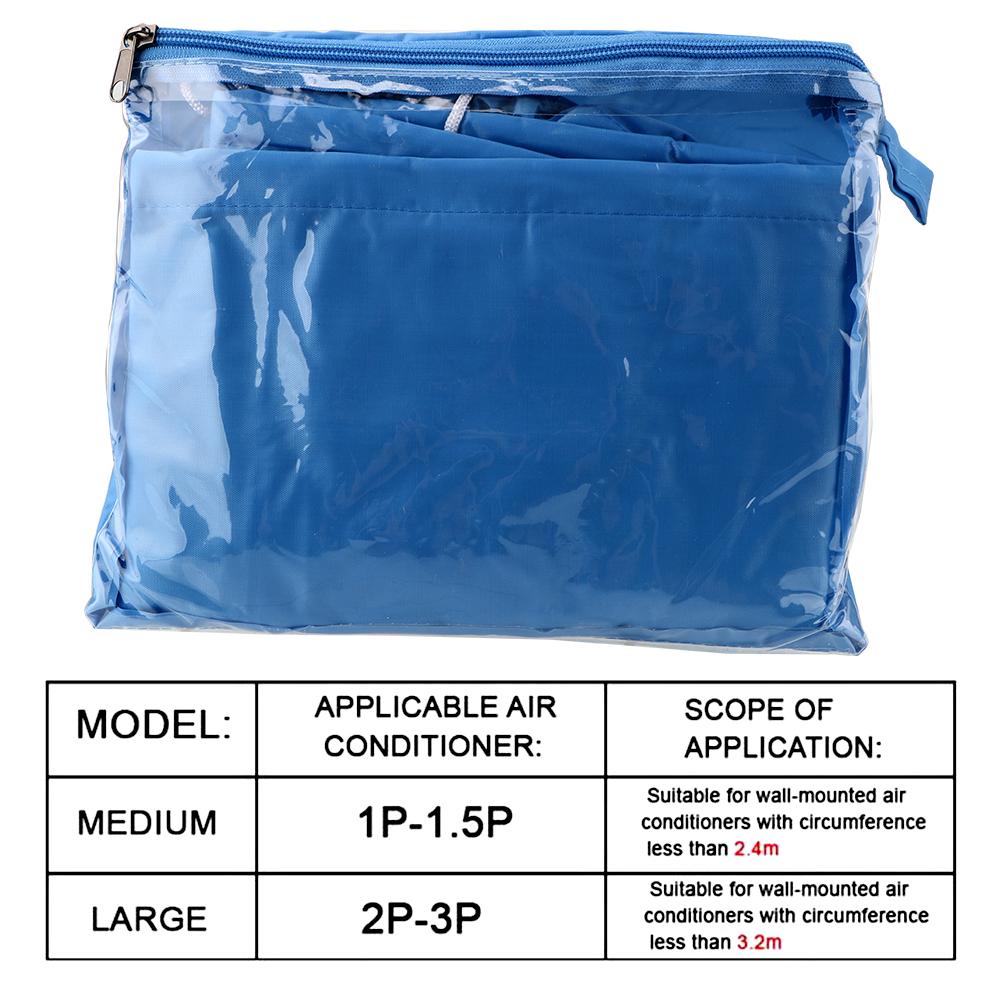 Очистка кондиционера Моющийся с выпускной трубкой Защитный пылезащитный чехол Настенный инструмент для очистки Натяжной ремень для чехлов для кондиционеров 1-3P