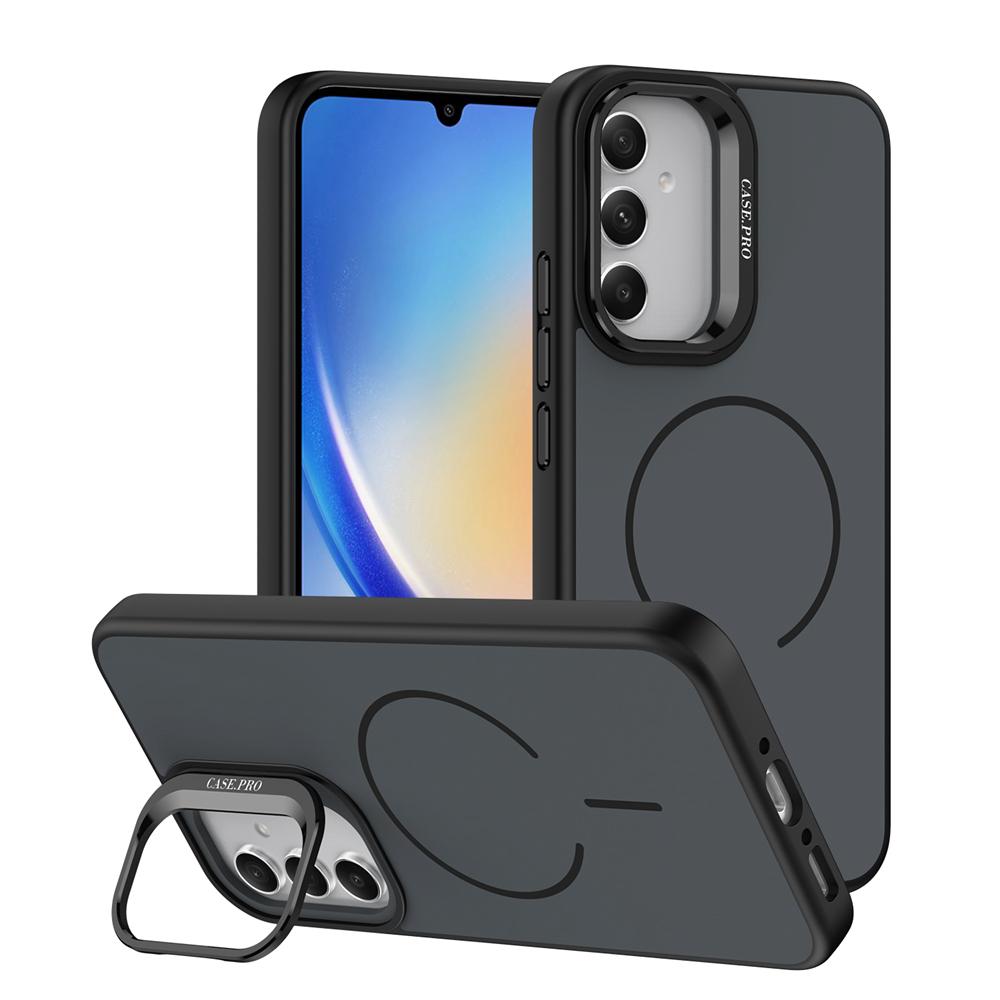 KEYSION Матовый чехол-подставка для телефона с покрытием Soft-touch для Samsung A54 5G A34 A14 4G 5G, магнитная противоударная задняя крышка для Galaxy A04S