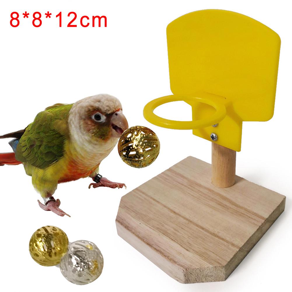 Pet Game Parrot Basketball Chew Balls Puzzle Play Bird Shoot Toy