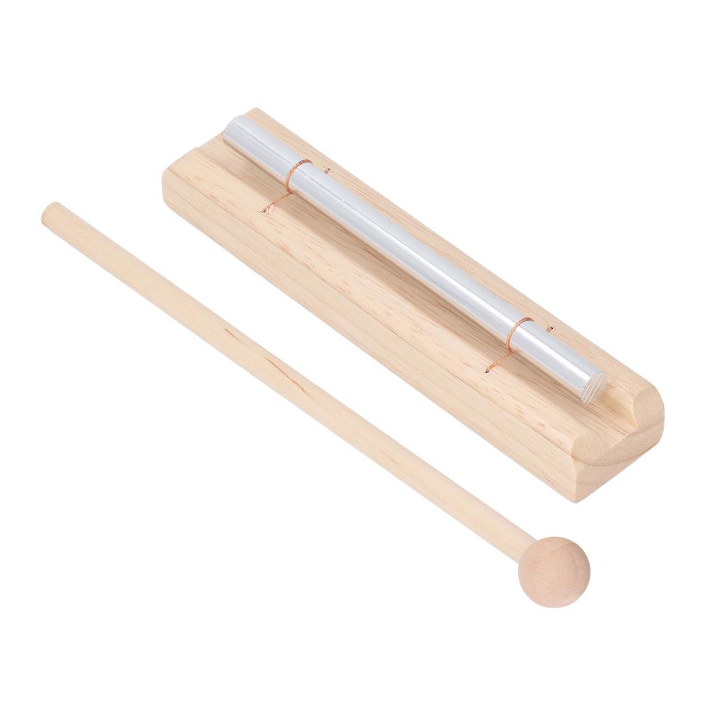 Колокольчик для медитации из алюминия и древесины бука с энергетической колокольчиком и молотком для занятий