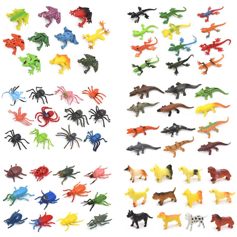 Wild Animal & Marine Insect Farm Model: Dinosaur Soft Glue Toy Set for Kids