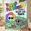 1 шт. Фланелевое одеяло Dandy & Pebble с принтом "Посади доброту", Мягкое уютное покрывало для кровати, дивана, путешествий и подарок для фанатов детей