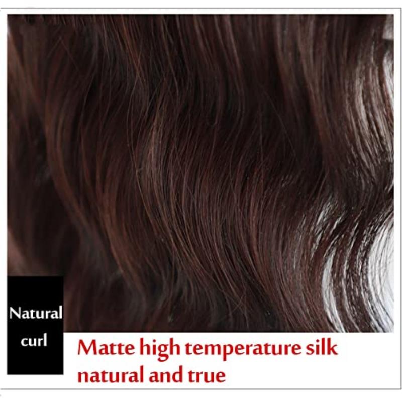 Топпер для волнистых/кудрявых волос с воздушной челкой для женщин, синтетический зажим для наращивания волос, парик для увеличения объема для покрытия выпадения седых волос