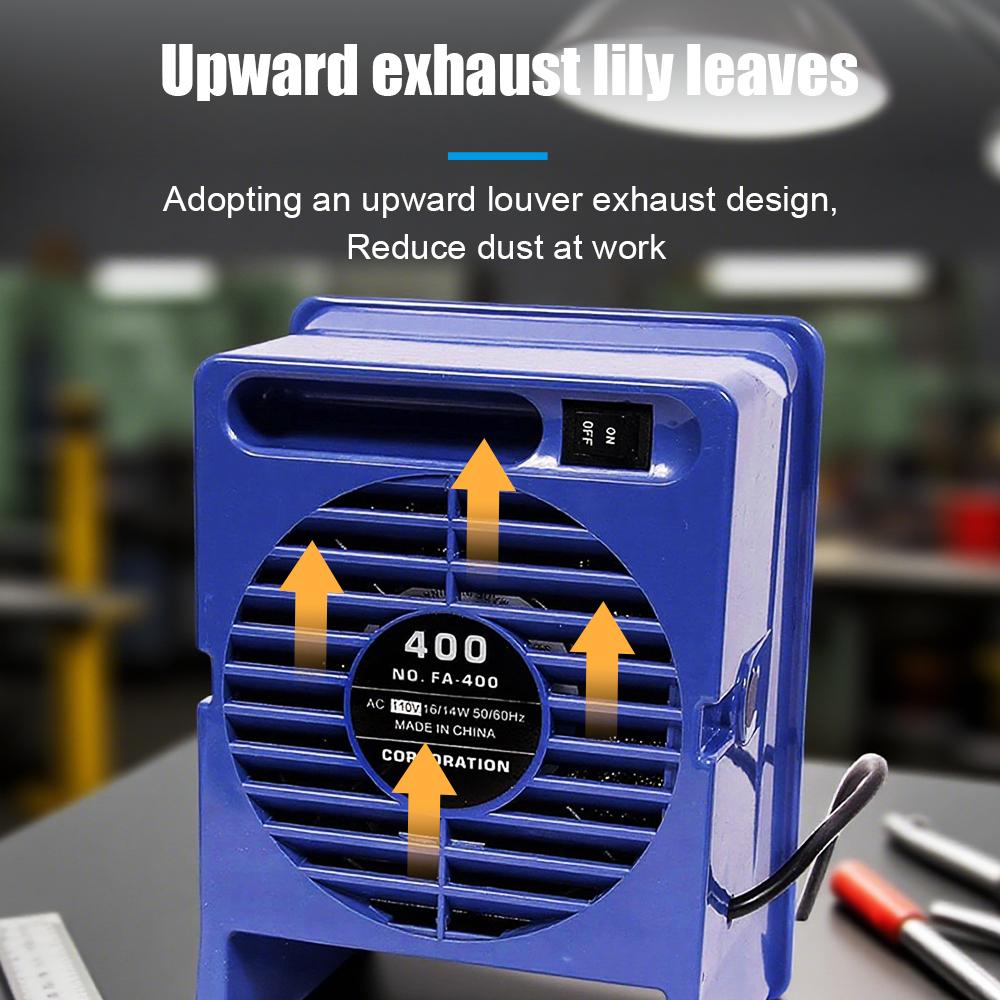 FA-400 Вытяжной вентилятор Дымоуловитель Фильтр дыма от пайки Оборудование для удаления дыма при электронном ремонте с активированным углем