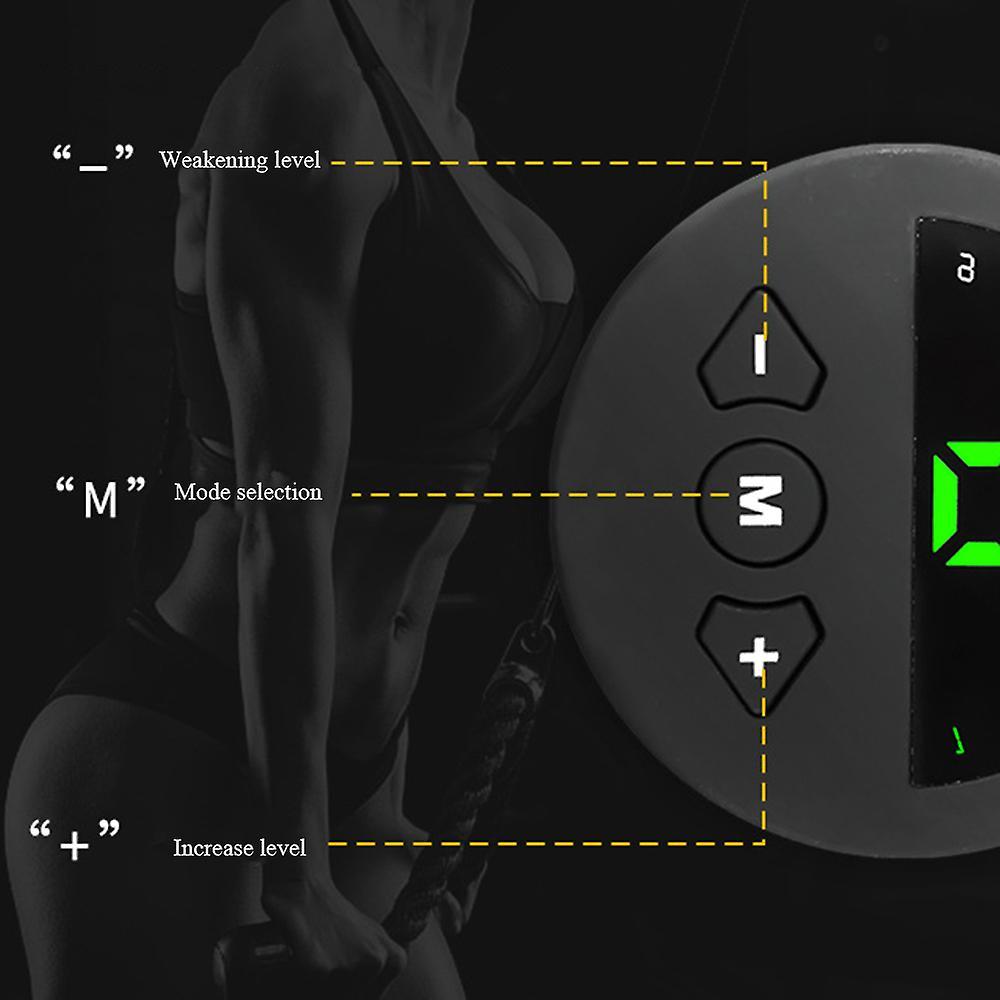 Cordless Abdominal Muscle Toner Easy Using Body Muscle Shaping Belt for Home Gym Office