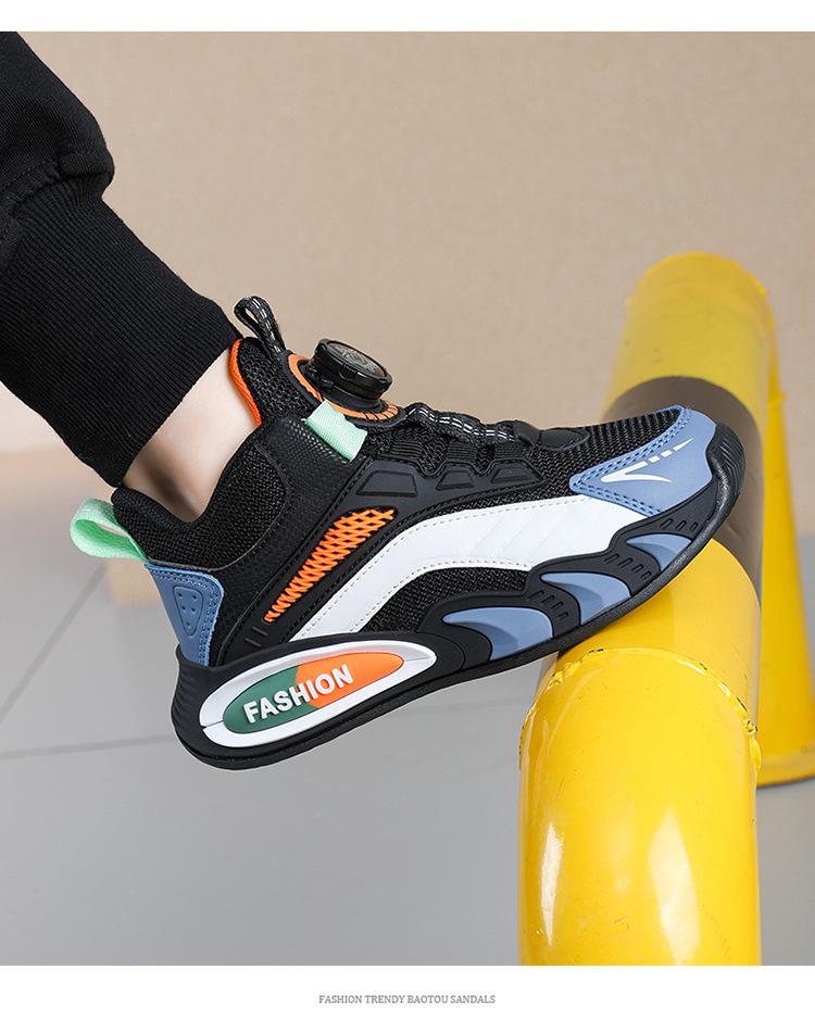 Детские баскетбольные кроссовки - Легкие, Средний/Большой размер, Кожа весна 2025, для мальчиков и девочек.