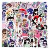 60 New Omori Cartoon Anime Graffiti Stickers Decorate Guitar Notebook Suitcase DIY Stickers