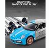 1:24 масштаба 911 Turbos, металлический спортивный автомобиль, модель из сплава, литой автомобиль и игрушечный автомобиль, имитация звука и света, коллекция, детский подарок