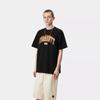 Carhartt WIP SS25 S/S Лекционная футболка Задний принт с графикой Футболка с круглым вырезом с коротким рукавом Мужская футболка Черная I034766-89-4G
