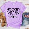 Women Fashion Hockey Mom Print T-Shirts Fashion Casual Short Sleeve Daily Outdoor Shirt Tops Mother's Day Gift