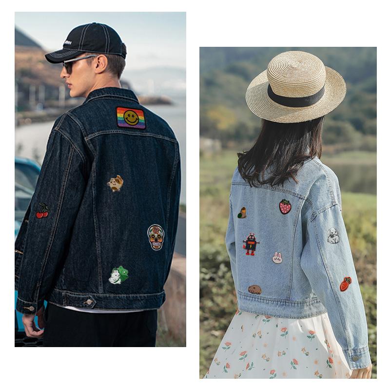 Embroidered Punk Rock Patch for Clothing, Skull Stickers, Iron-on Patches On Clothes, DIY DIY