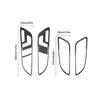5Pcs For Mercedes Benz CLA GLA Carbon Fiber Interior Door Handle Cover Trim