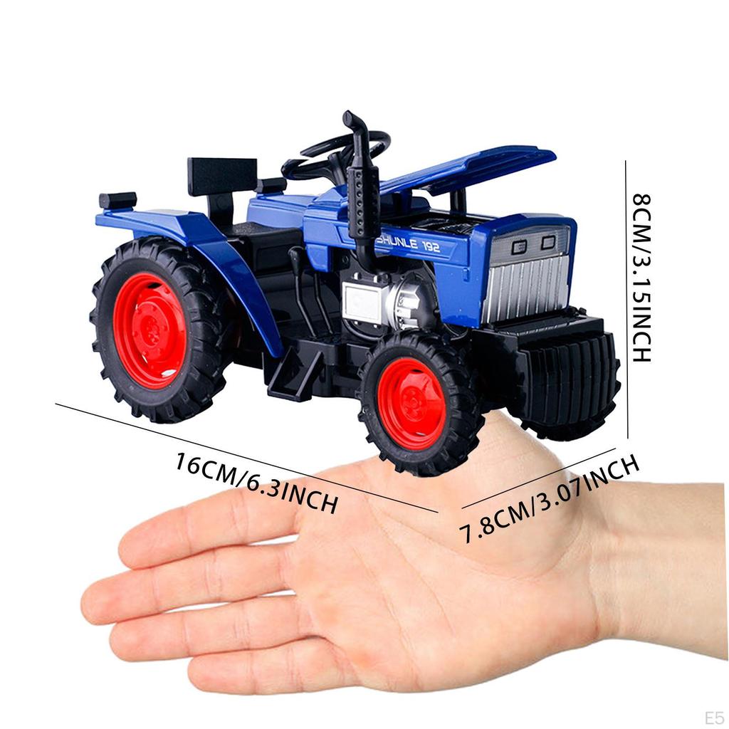 Игрушечная модель трактора в масштабе 1/32, набор сельскохозяйственных машин, фермер и прицеп для фермы