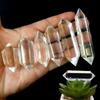 Healing Stone Reiki Treatment Double-pointed Hexagonal Wand Clear Crystal Obelisk White Quartz
