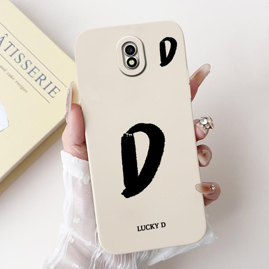 For Samsung Galaxy J7 2017 Case J730F Cover Lucky Letters Soft Silicone Protective Cover For Samsung J3 J5 Pro 2017 J7Pro Bumper