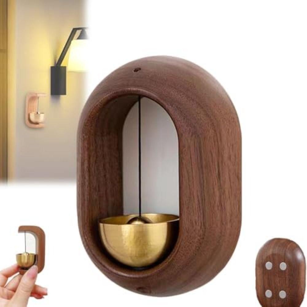 Magnetic Door Bell Wooden Dopamine Doorbell Funny Wind Bell Home Decoration