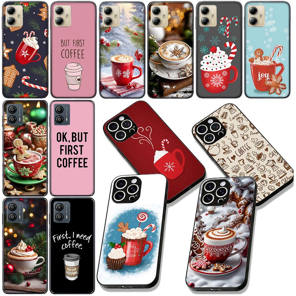 Coffee Merry Christmas Phone Cover for Samsung Galaxy A06 A05 A14 A50 A51 A52 A12 A13 A23 A70 A07 A25 A26 A72 A56 Case