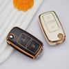 2 Button NEW TPU Car Key Case Cover Shell For VW Volkswagen Amarok Polo Golf 4 5 6 MK4 Bora Jetta Altea Alhambra Passat B5 B6 B7 Protector Accessory