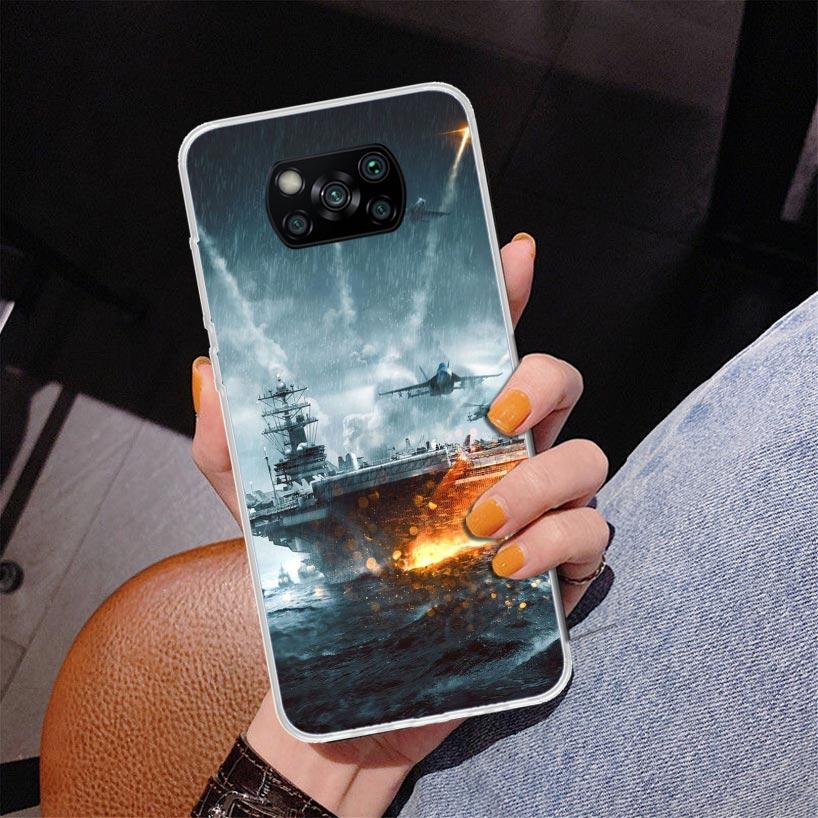 Military Aircraft Warship Fighter Phone Case For Xiaomi Poco X7 X6 X5 Pro F7 Ultra Redmi 15C 15 13C 13 12C 12 10 10A 10C 9 9A 9C