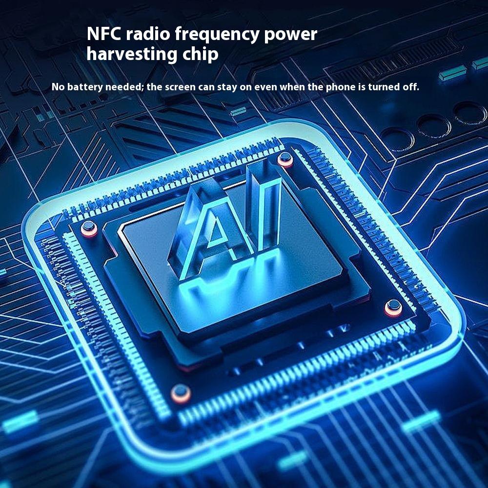 Для iPhone 16 Pro Чехол с E-Ink 4 дюйма HD 4 цвета NFC Смарт-дисплей Чехол для телефона