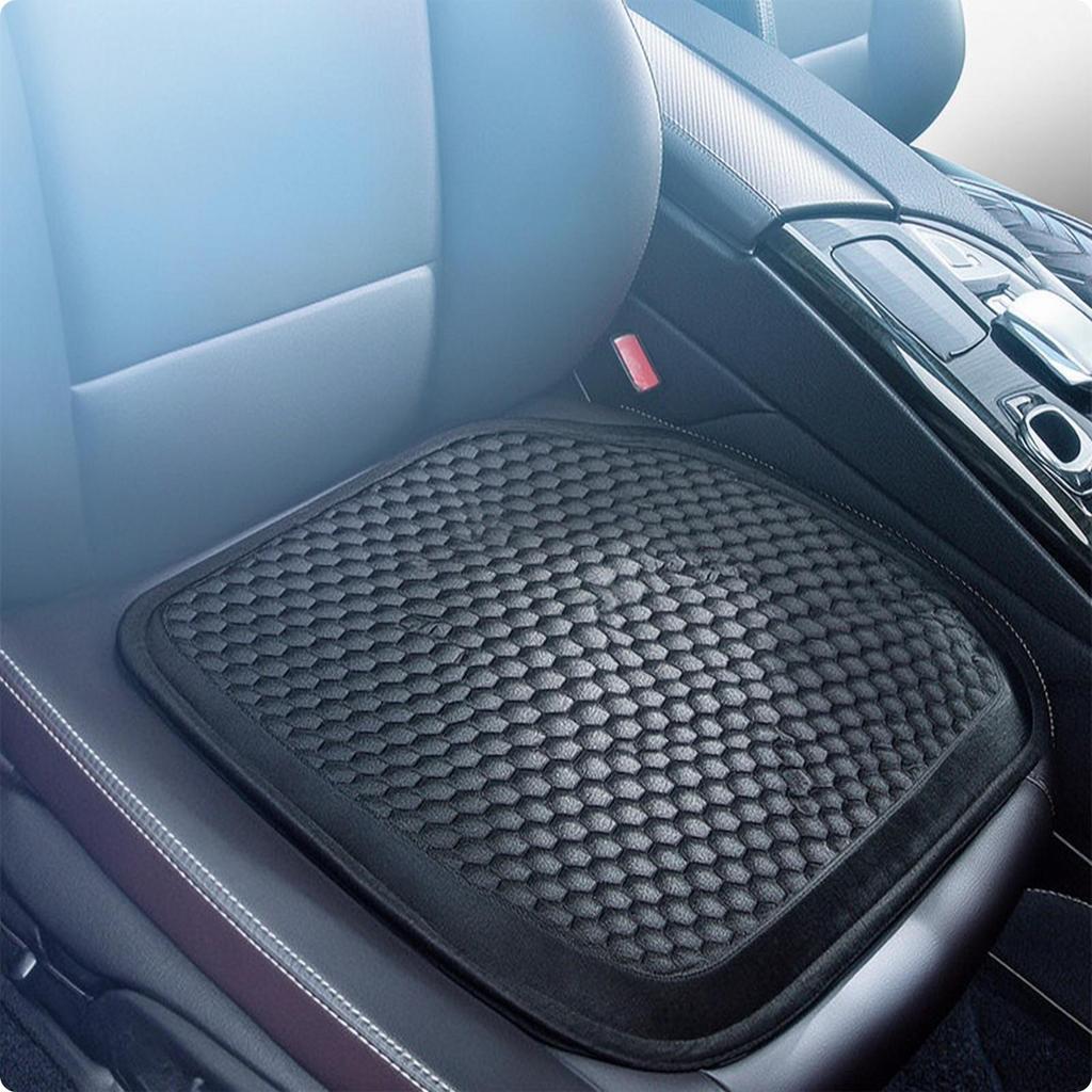 Cushion with Raised Border Breathable Cooling Seat Pressure Relief Chair Pad for Drivers,