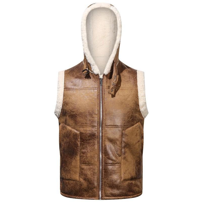 Mens Fleece Lined Puffer Vest Thick Warm Hoodless Casual Sleeveless Jacket Plus Size Winter