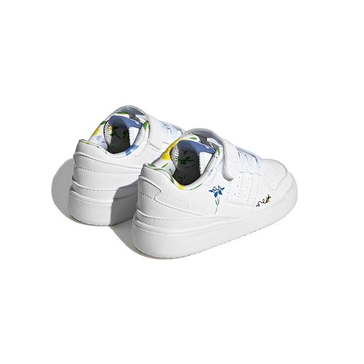 adidas Forum Low I Save The Bees Детские кроссовки Белый Облако-Белый Синий-Фьюжн HP6247