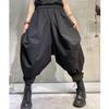 New Spring Ladies Streetwear Trend Elastic High Waist Solid Color All-matched Casual Loose Wide Leg Haren Pants Hip-hop Style