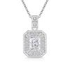 Colored Treasure Ice Flower Cut No Matter Brand Necklace Super Flash High Carbon Diamond Plated Real Gold Pendant