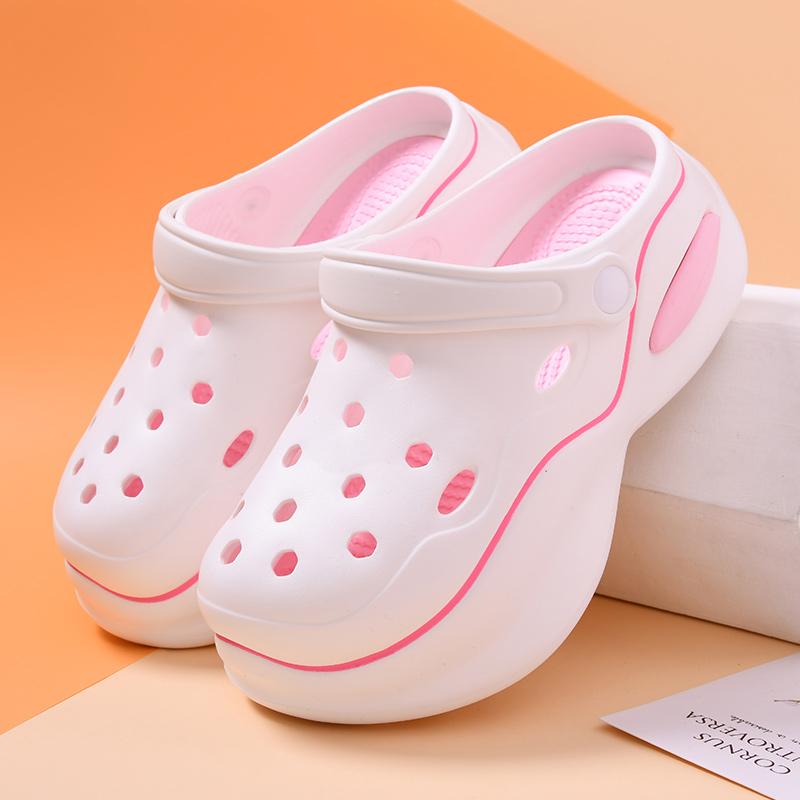 Женские тапочки на толстой подошве с закрытым носком, женские нескользящие сандалии, женская обувь для медсестер