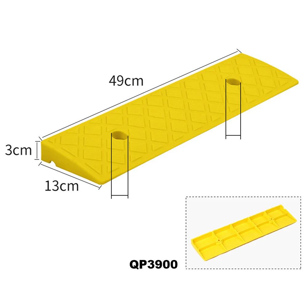 Tire Plastic Slope Pad Car Truck Bicycle Accessories Anti Slip Threshold Ramp Traffic Triangle Pad Deceleration Belt Step