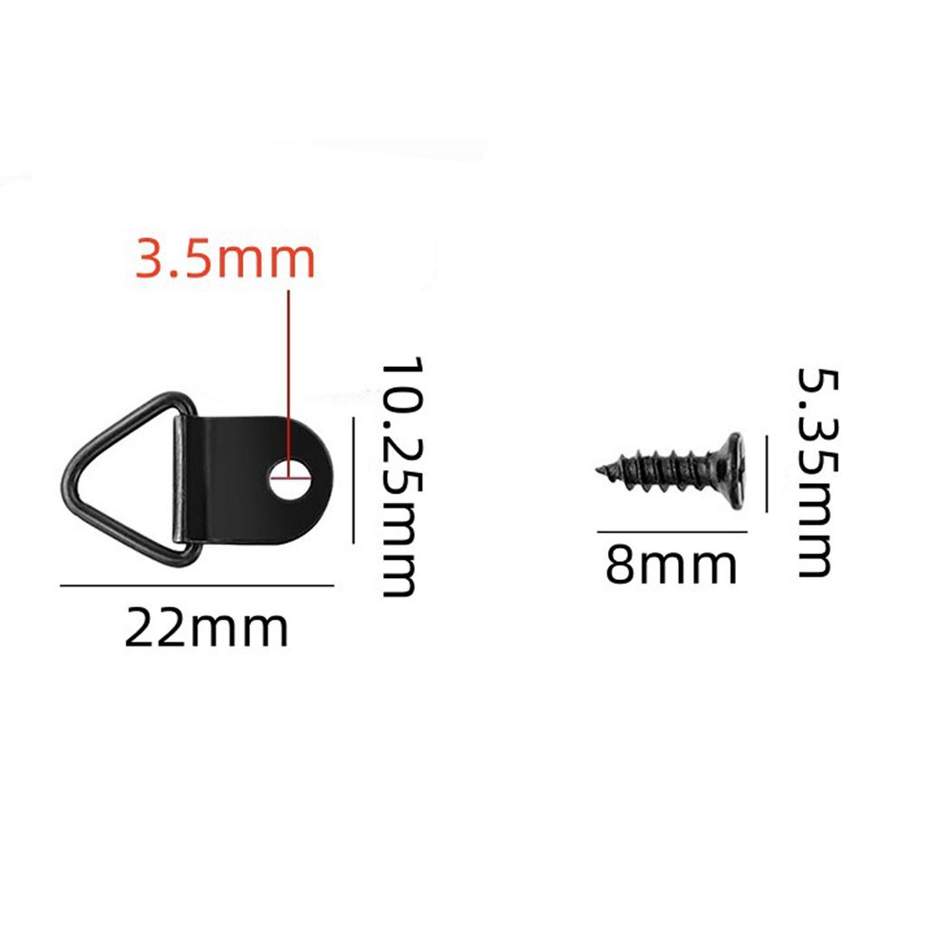 Metal Photo Picture Frame Wall Mount Hanger Hook Hanging Ring Small Ring Picture Hangers with Screws