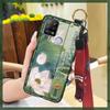 Fashion Back Cover Phone Case For Tecno Pova/LD7 Waterproof Dirt-resistant Anti-knock Silicone Shockproof Wrist Strap